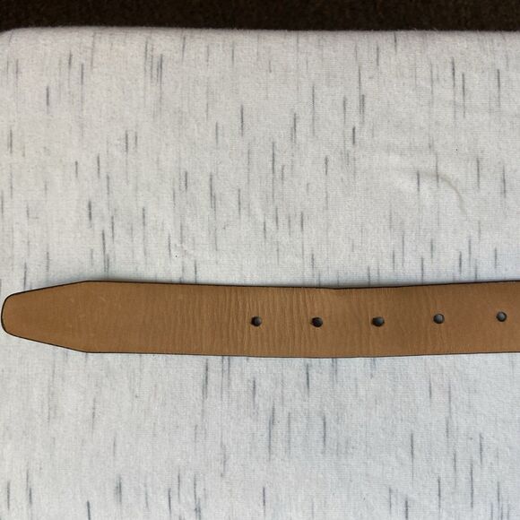 DKNY Black Logo Belt Silver Buckle Women's Size 36 Designer Fashion Donna Karen - Picture 8 of 9